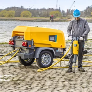 Compresores de aire portátiles accionados por motor diésel 2-5 m³/min (33-175 cfm)/7-12 bar (100-175 psi).