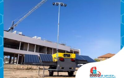 Torres de iluminación de batería para zonas industriales